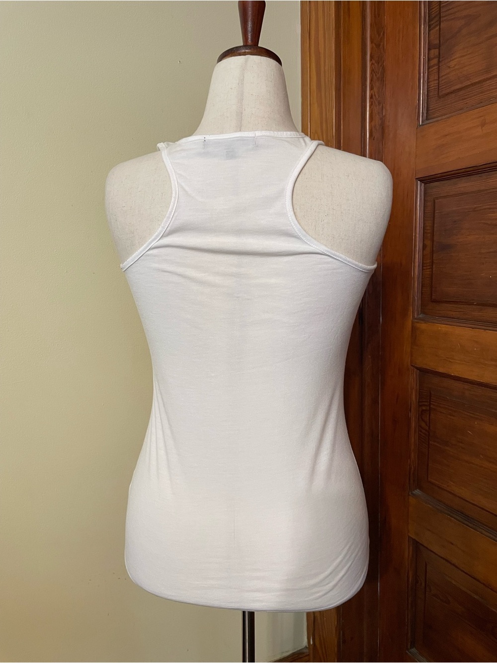 Almost Famous White Sequin Aztec Racerback Tank - Picture 3 of 5